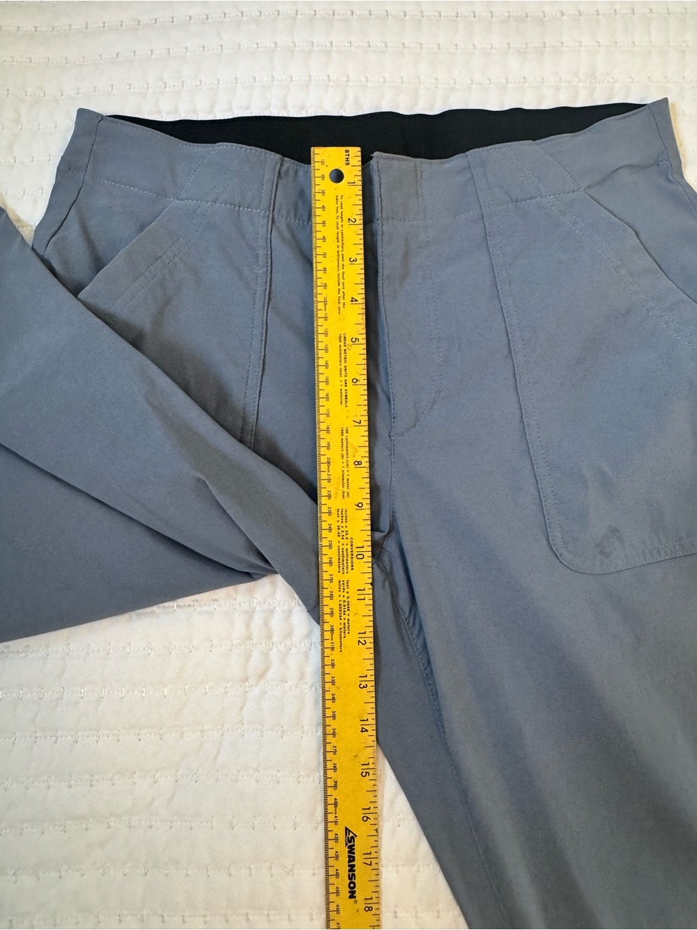 Eddie Bauer Horizon Stretch Pants Womens 10 Straight Ankle 2 Pair Black Blue - Picture 9 of 13